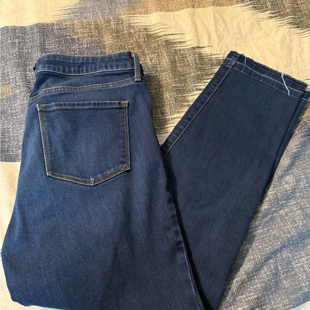 Old Navy Dark Blue Straight Leg Jeans. Size 12R